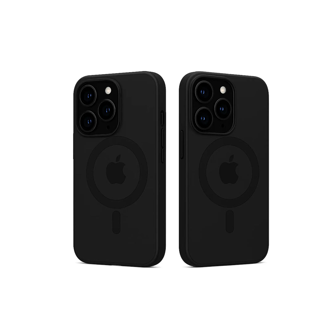 Shockproof clear Phone case on Two black iPhone