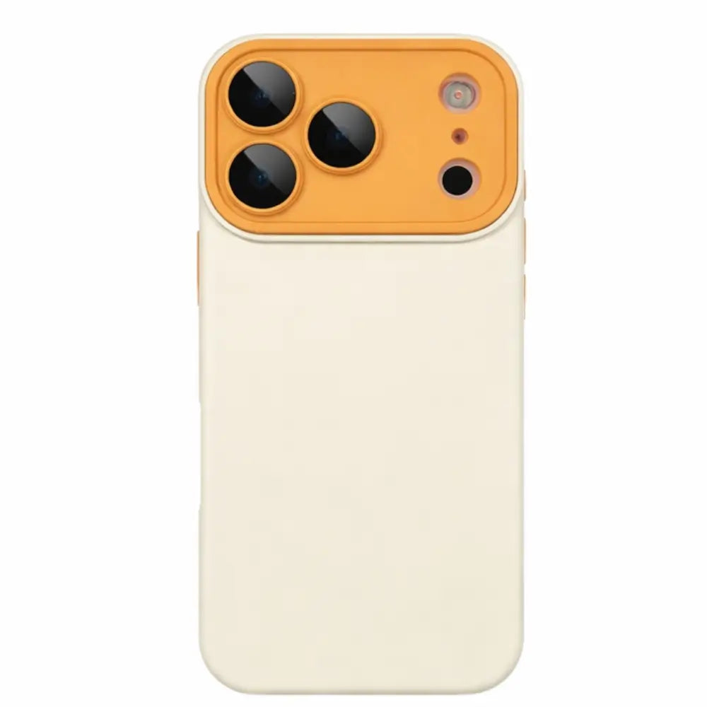Everyday matte silicone two tone case flat back with raised camera