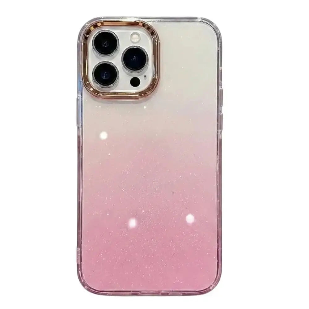 Phone case with gradient design on a white background